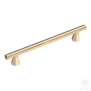 1108 160MP11 Ручка скоба, глянцевое золото 160 мм