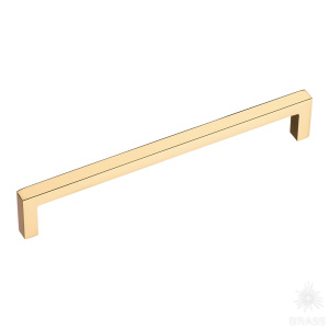 7938 0160 GL Ручка скоба, глянцевое золото 160 мм