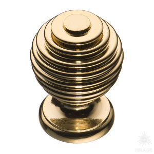 15.030.19 Ручка кнопка, глянцевое золото 24K