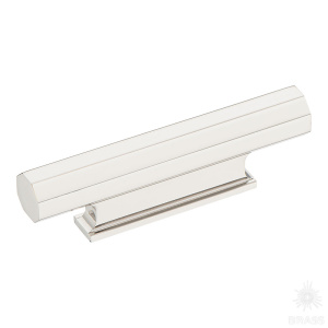 9332 0032 PN Ручка кнопка, глянцевый никель 32 мм