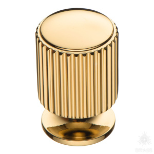 1464 0020 GL Ручка кнопка, глянцевое золото 