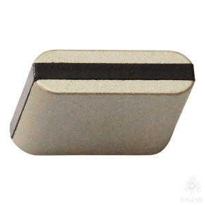 429025MP04PL15 Ручка кнопка, матовый никель/коричневый