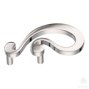 8125R 0032 CR Ручка кнопка современная классика, глянцевый хром 32 мм