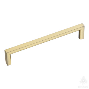 6765-020 Ручка рейлинг, матовая латунь 128 мм