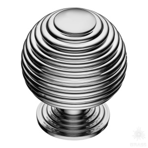 1930 0034 Big Chrome Ручка кнопка, глянцевый хром