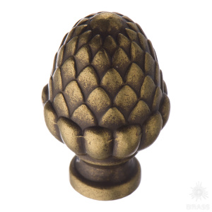 15.356.00.12 Ручка кнопка современная классика, античная бронза 