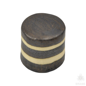 128B1 Ручка кнопка керамика, чёрно-белый