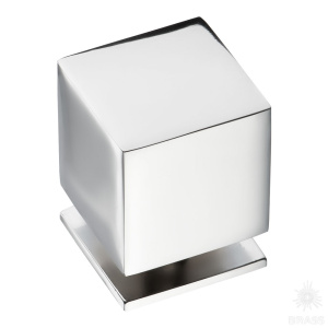 1954 0025 CR Ручка кнопка, глянцевый хром