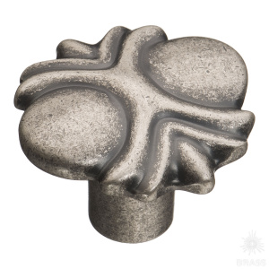 4400 0008 OSM Ручка кнопка современная классика, старое серебро