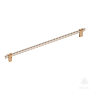 771-320-Light Bronze-Brushed Nikel Ручка рейлинг, светлая медь/никель 320 мм