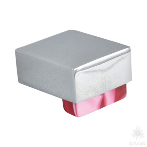 670RJX Ручка кнопка, пластик красный