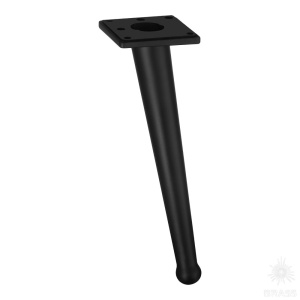 1180 0200 Matt Black Опора мебельная BONE, чёрный 200 мм