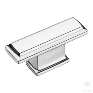 4104 016MP02 Ручка кнопка, глянцевый хром 