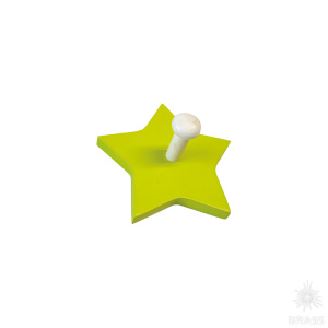 909VE Вешалка деревянная, звезда салатовый