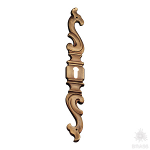 6454.0144.001 Накладка декоративная с ключевиной, античная бронза