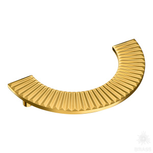 1193 128MP11 Ручка скоба, глянцевое золото 128 мм