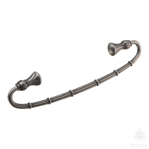 327128MP14 Ручка скоба современная классика, старое серебро 128 мм