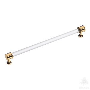 2595-003-192 Ручка скоба, глянцевое золото 192 мм