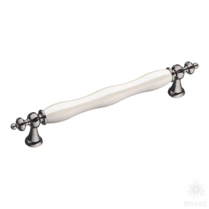 1670-70-160-L PEARL Ручка скоба, графит/перламутровый 160 мм 