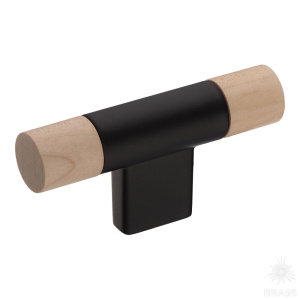 9400-617 Ручка кнопка, дерево/чёрный