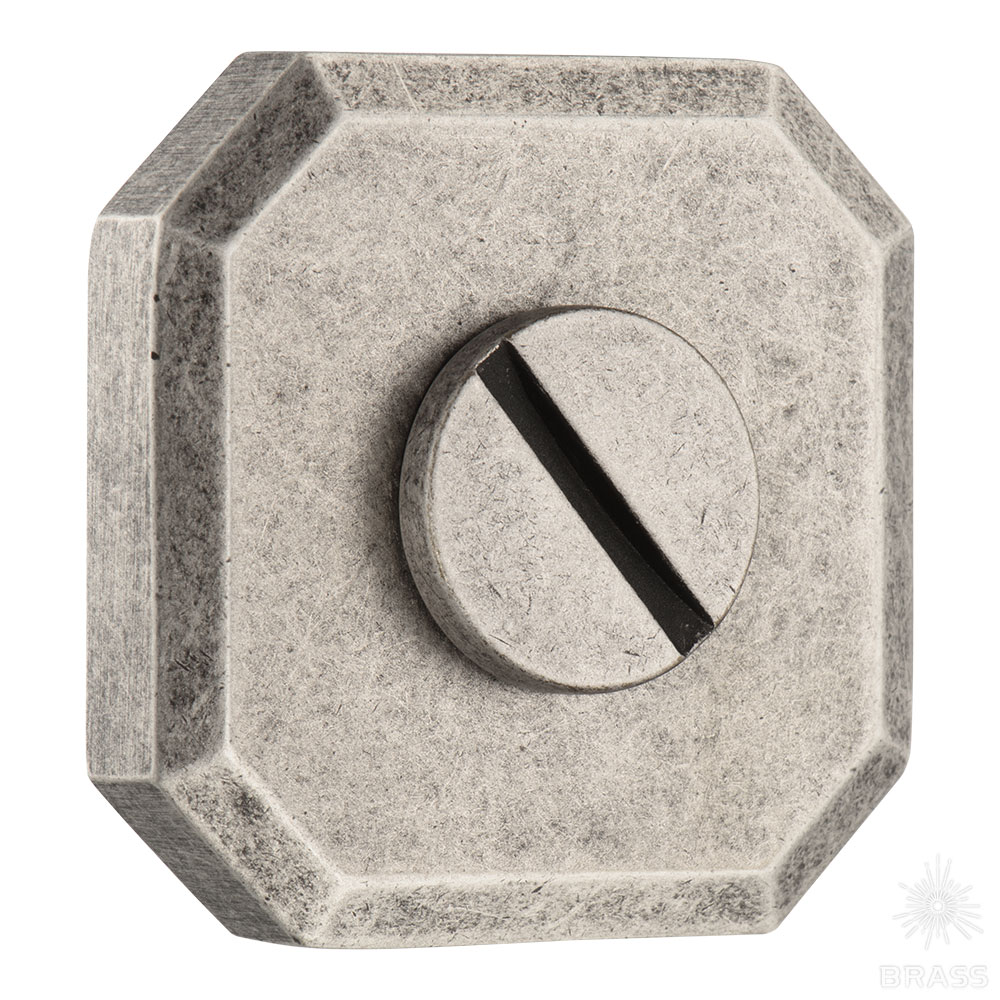 9162 MP14 WC ROSETTE Накладка с поворотной кнопкой, старое серебро (комплект 2 шт)