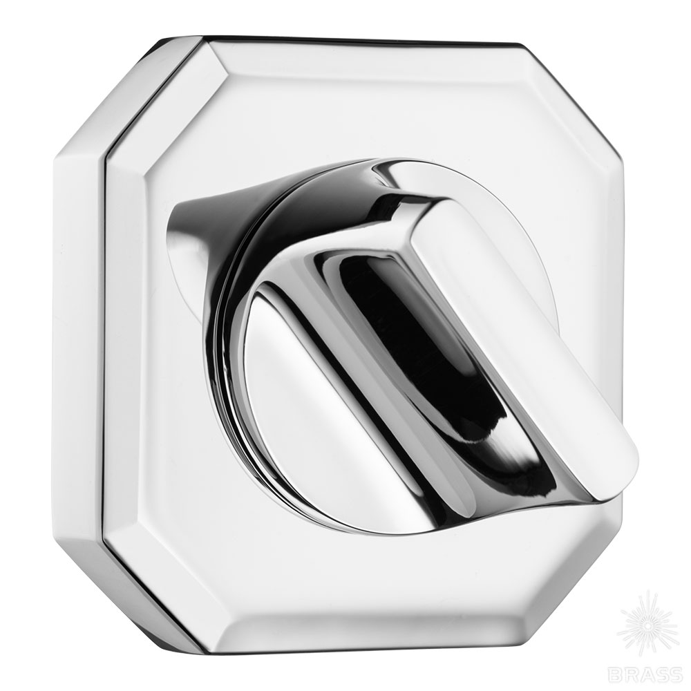 9162 MP02 WC ROSETTE Накладка с поворотной кнопкой, глянцевый хром (комплект 2 шт)