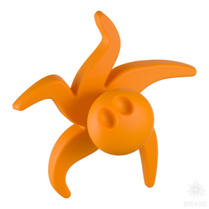 443025ST07 Ручка кнопка детская, осьминог жёлтый