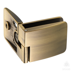 15.06.259-0 Петля SQUARE (центральная левая) для стекла, цвет бронза