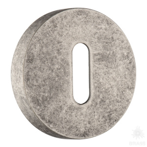 9189 MP14 ROOM ROSETTE Накладка с овальным отверстием для ключа, старое серебро (комплект 2 шт)