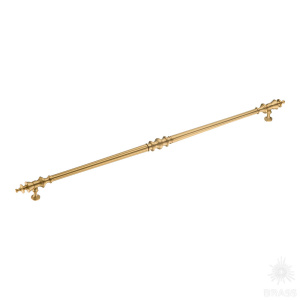 25107-011-20-480 Ручка скоба, латунь, сатинированная латунь 480 мм