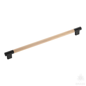 9403-617 Ручка рейлинг, дерево/чёрный 320 мм