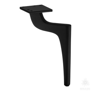 1460 0200 Matt Black Опора мебельная ZARIF, матовый чёрный 200 мм