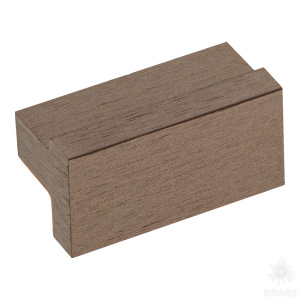 1739 0032 ELX3 Ручка накладная, брашированная тёмная бронза 32 мм