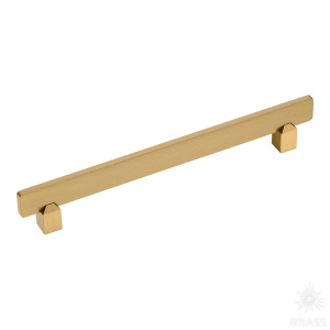 2554-011-192 Ручка скоба, сатинированная латунь 192 мм