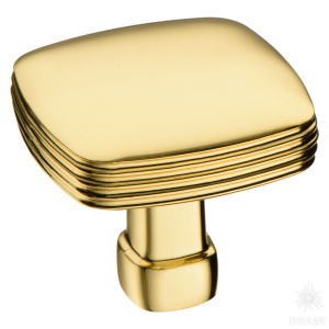 12-Gold Ручка кнопка, глянцевое золото