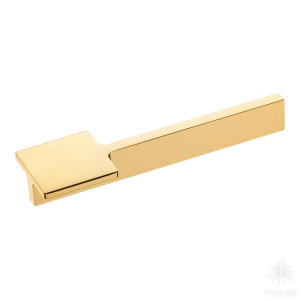 8303 0128 GL Ручка скоба, глянцевое золото 128 мм