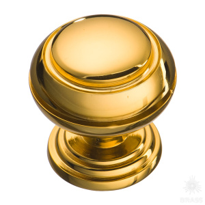 0712-003 Ручка кнопка, глянцевое золото 