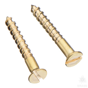 10371 Шуруп с потайной головкой прямой шлиц DIN 97, латунь 1.6x12 PU=S (упак 50 шт)