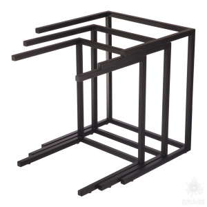 KAX-0141-B13 Опора мебельная (комплект из 3-х опор), чёрный