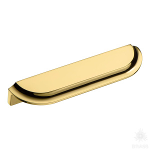 9156 0128 GL Ручка скоба, глянцевое золото 128 мм