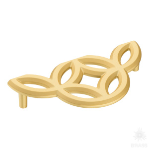 1283 128PC35 Ручка скоба, матовое золото 128 мм