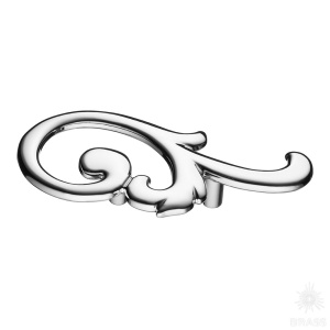 15.141.02.15 right Ручка скоба, глянцевое серебро 32 мм