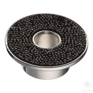 STONE32/CP-SW/N Ручка кнопка c кристаллами Swarovski, глянцевый хром 32 мм