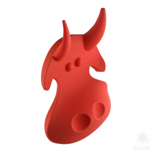 451064ST09 Ручка кнопка детская, корова красная 64 мм