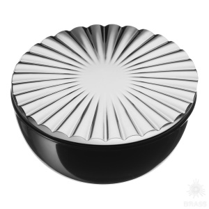 4139 9147MP02PL16 Ручка кнопка, глянцевый хром/чёрный