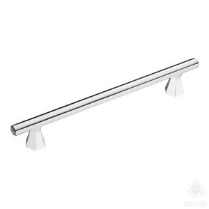 1108 160MP02 Ручка скоба, глянцевый хром 160 мм