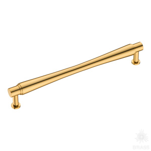 2584-003-192 Ручка скоба, глянцевое золото 192 мм