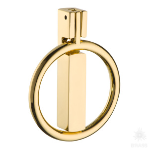 901-Gold Ручка кольцо, глянцевое золото 32 мм