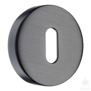 RO12N BBN ROSET Накладка с овальным отверстием для ключа, чёрный матовый никель