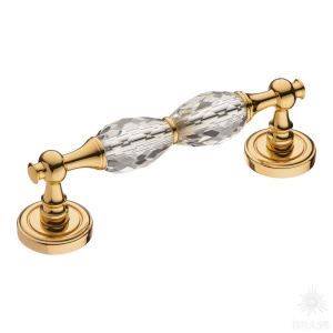 1037-031-2 Ручка скоба, латунь, глянцевое золото